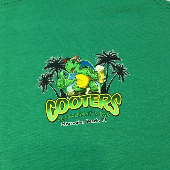 Cooters Clearwater Beach Ladies Graphic Tank Top Green Women’s Small NEW - Picture 13 of 14